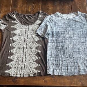 Tory Burch 2 tshirt lot xs